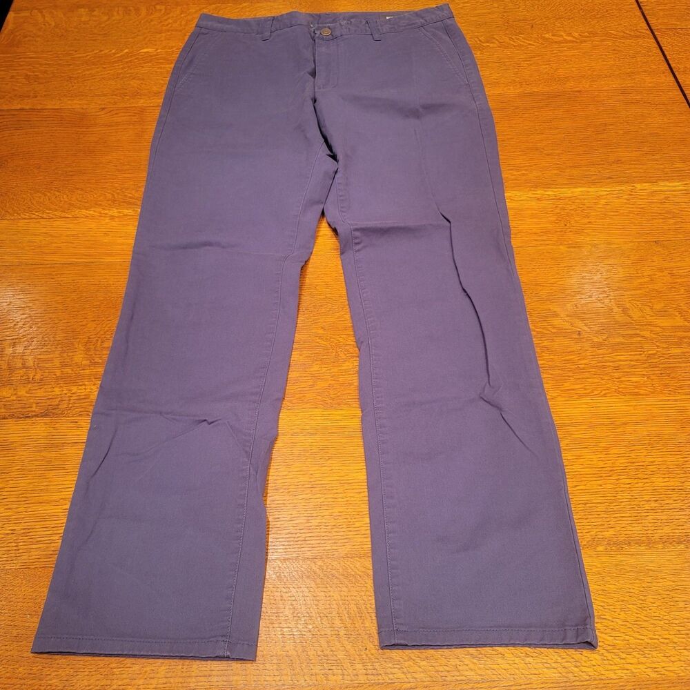 Bonobos Original Chino Slim Pants 36x34 Cotton Stretch Blue